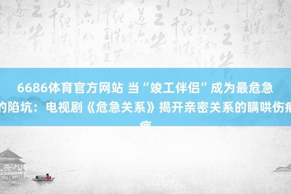 6686体育官方网站 当“竣工伴侣”成为最危急的陷坑：电视剧《危急关系》揭开亲密关系的瞒哄伤疤